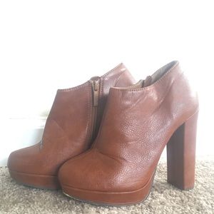 Women’s Cognac Booties 5.5